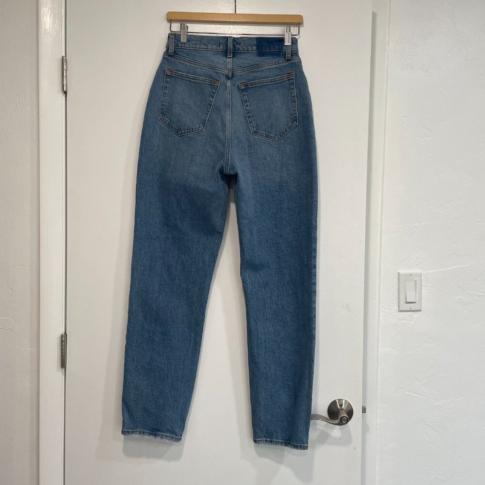 Abercrombie & Fitch High Rise Mom Jeans Blue Wash Size 26/2r - Picture 5 of 8